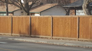 Image of a clean wood fence