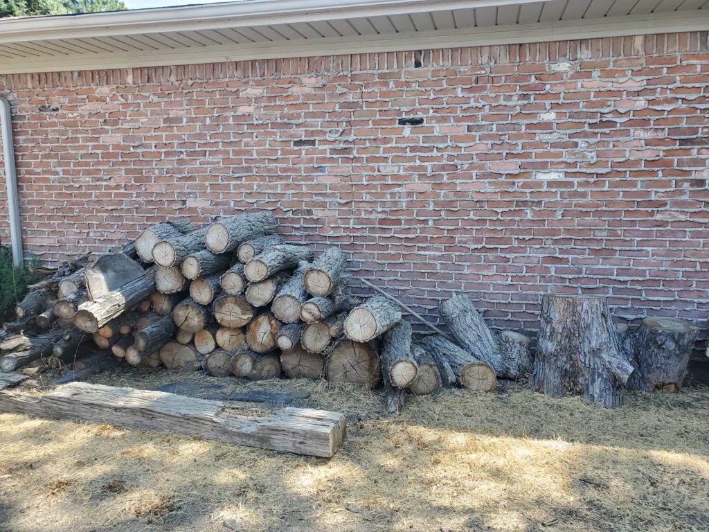 image of stack of logs